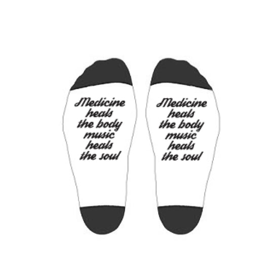 Mid Ankle White MHBMHS Socks